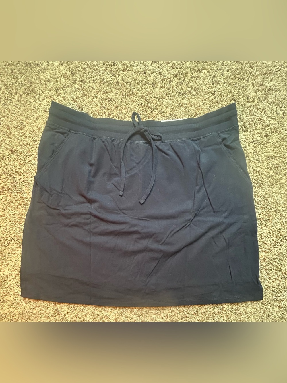 Style & Co. Navy Drawstring Mini Skirt